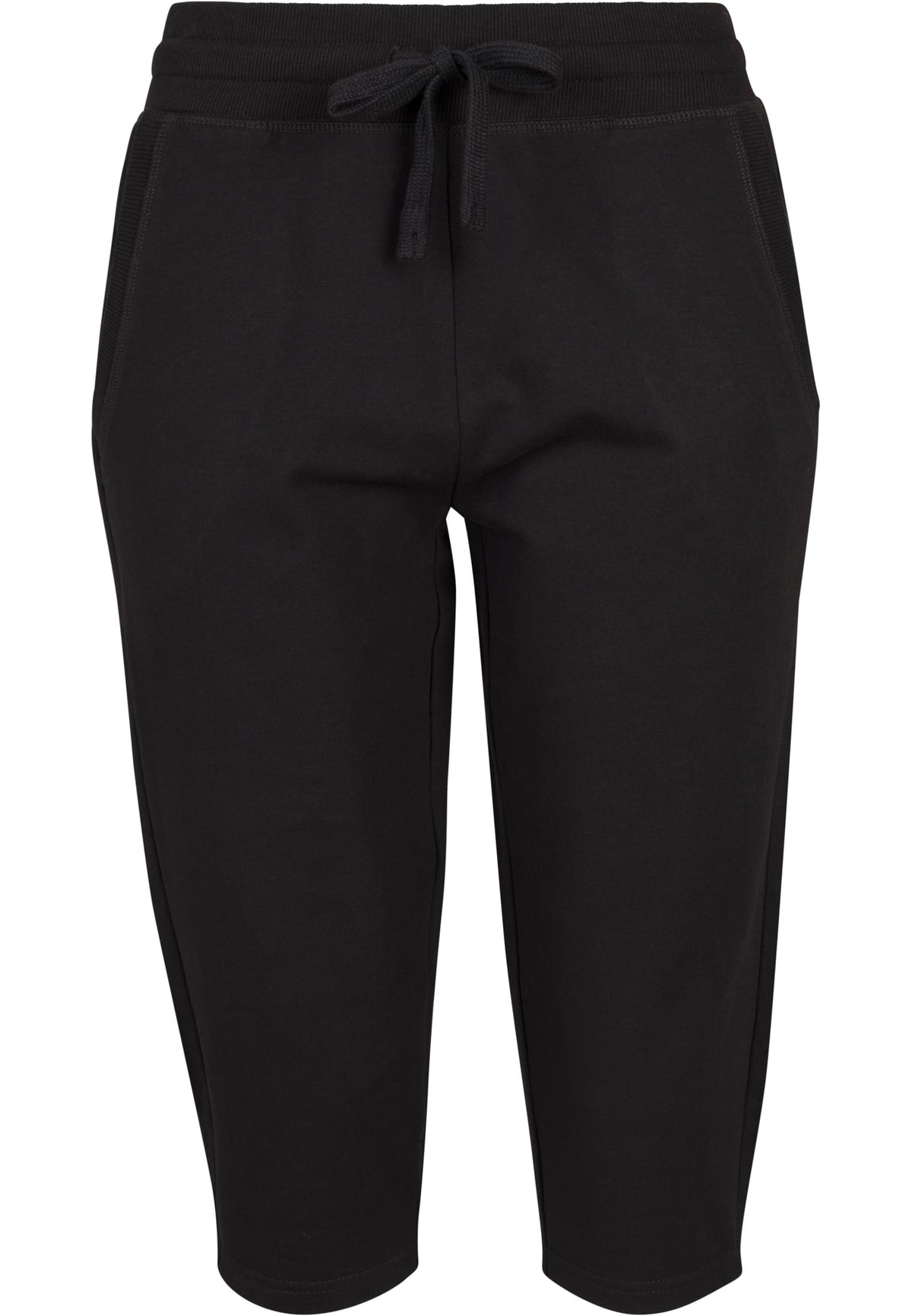 Jogging femme 3/4 éponge MF067 noir - vue de face