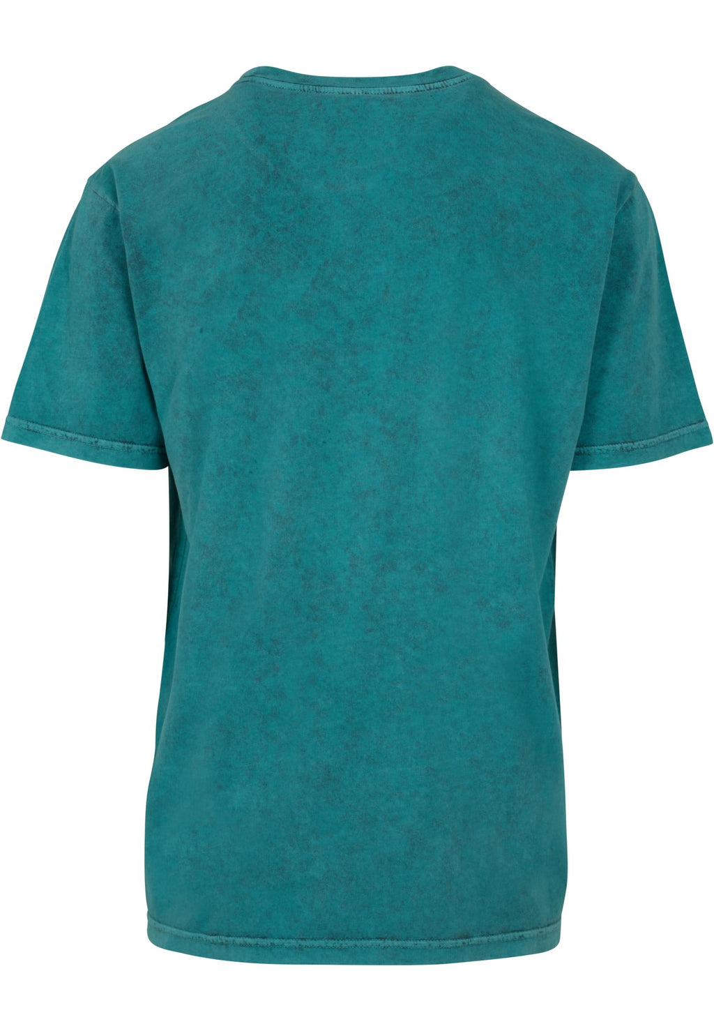 T-shirt acid wash BY070 bleu canard delave - vue de dos