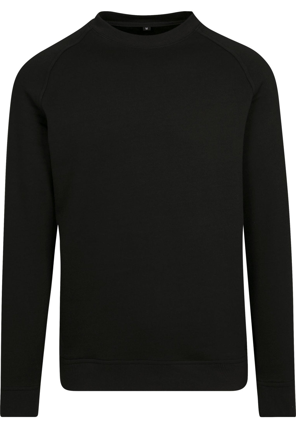 Sweat raglan BY094 noir - vue de face
