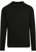 Sweat raglan BY094 noir - vue de face