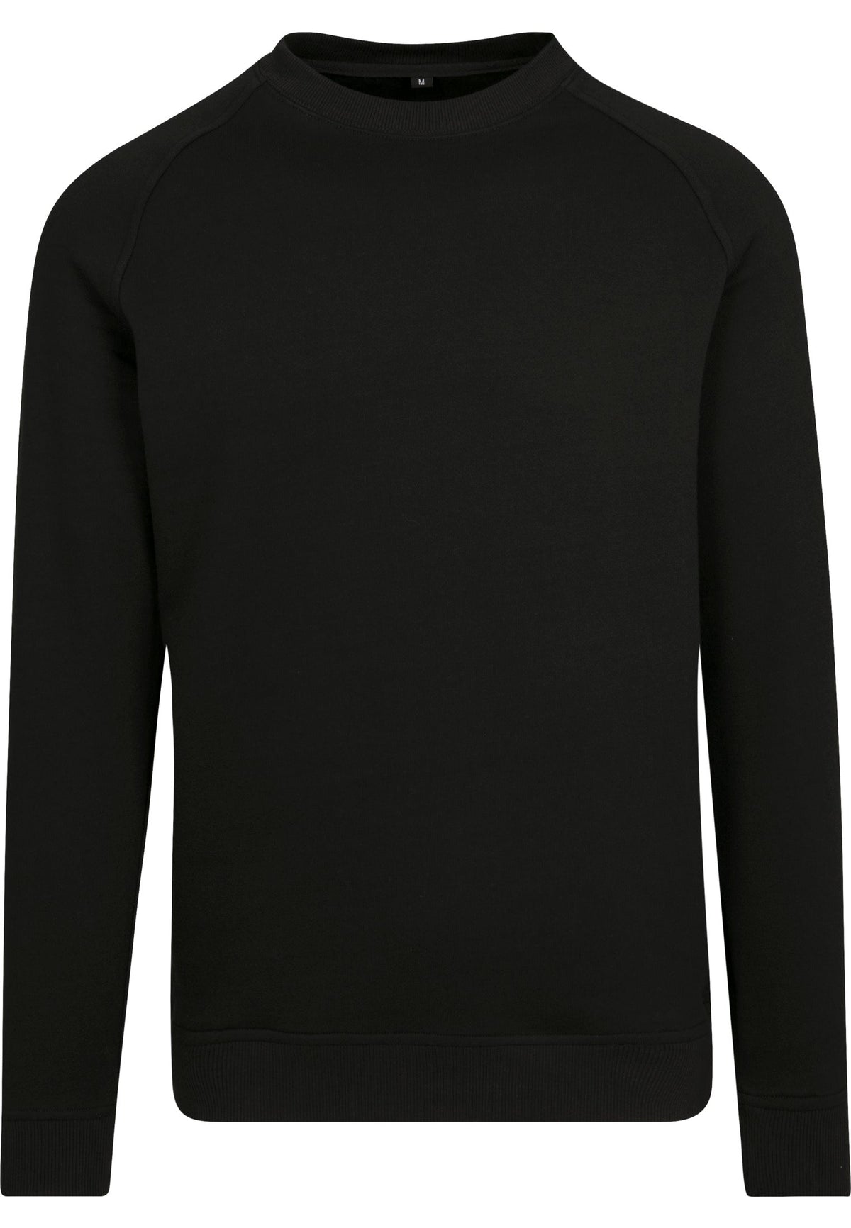 Sweat raglan BY094 noir - vue de face
