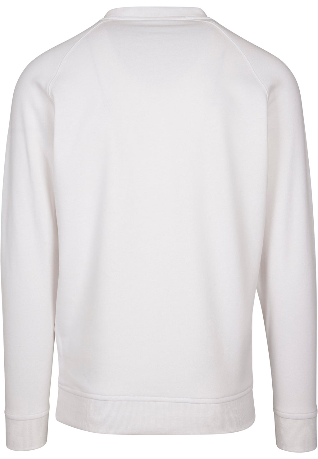 Sweat raglan BY094 blanc - vue de dos