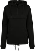Sweat zippé femme MF097 noir - vue de face