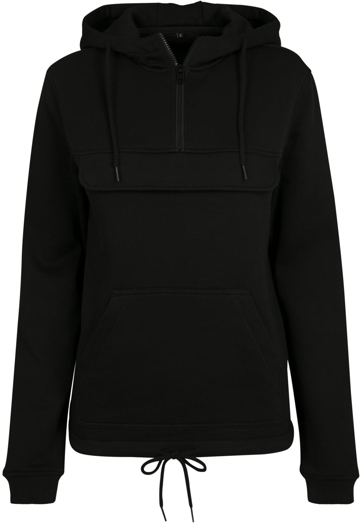 Sweat zippé femme MF097 noir - vue de face