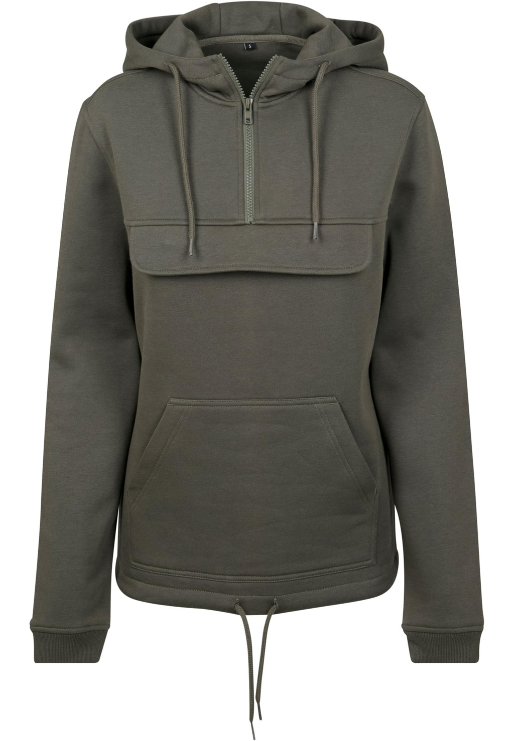 Sweat zippé femme MF097 olive - vue de face