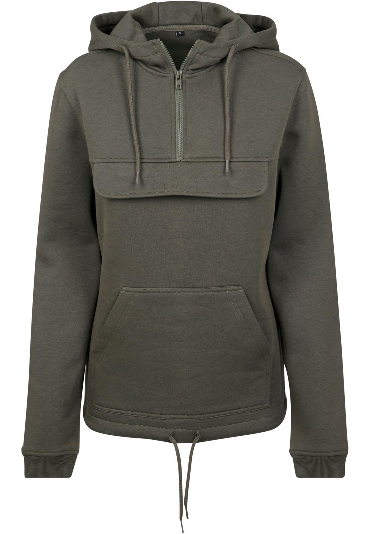 Sweat zippé femme MF097 olive - vue de face