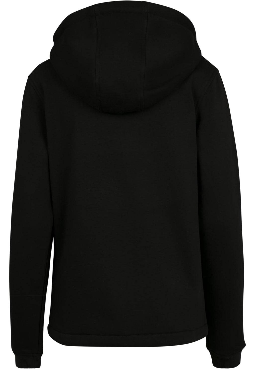 Sweat zippé femme MF097 noir - vue de dos