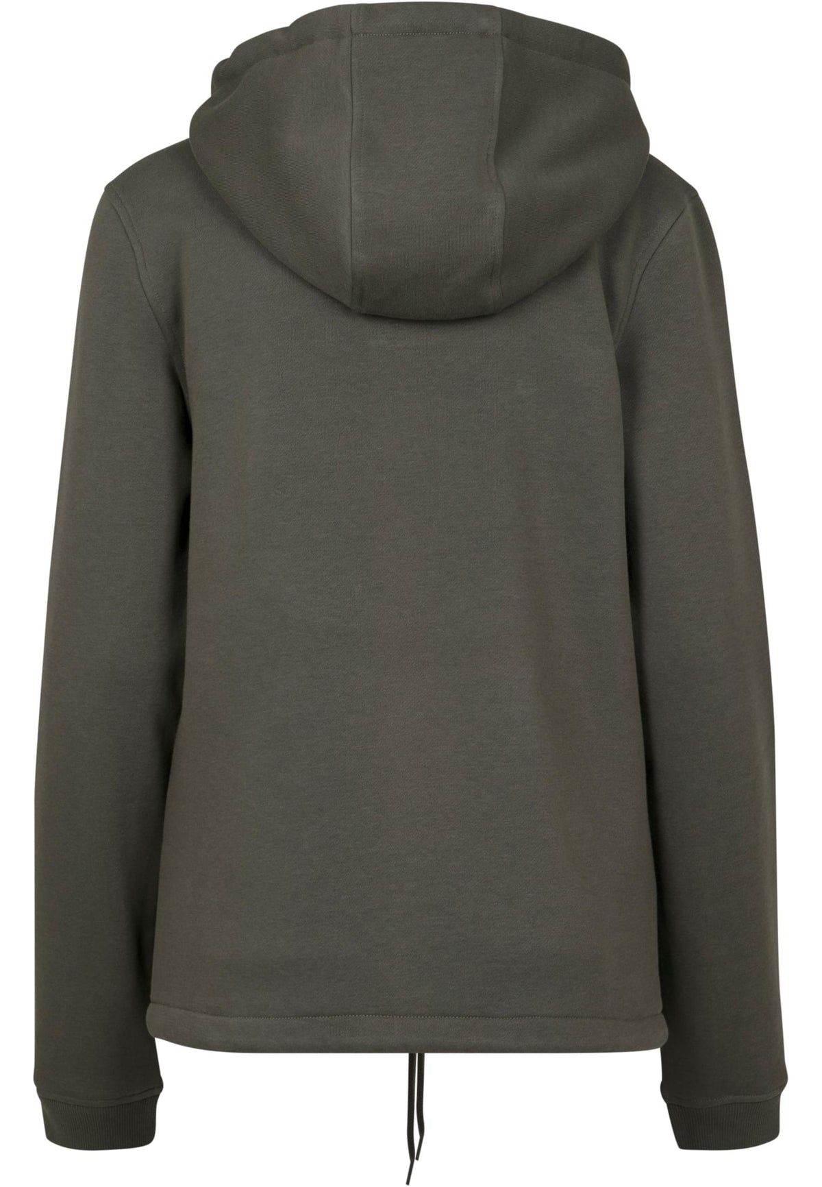 Sweat zippé femme MF097 olive - vue de dos