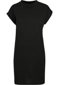 Robe femme col montant MF101 noir - vue de face