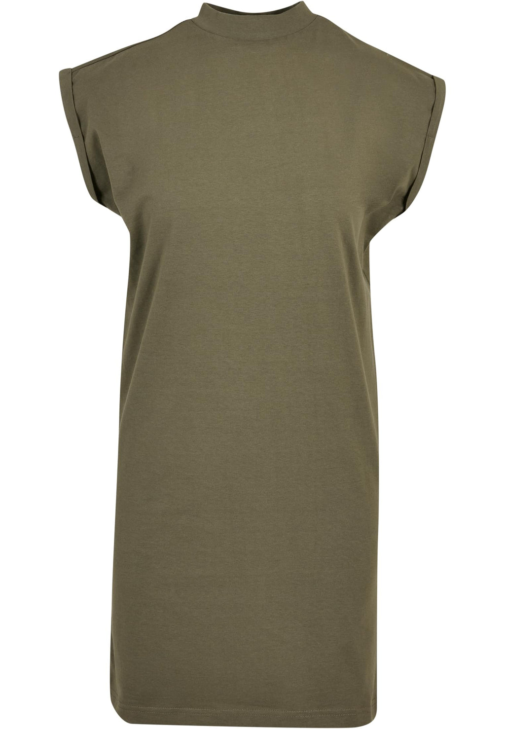 Robe femme col montant MF101 olive - vue de face