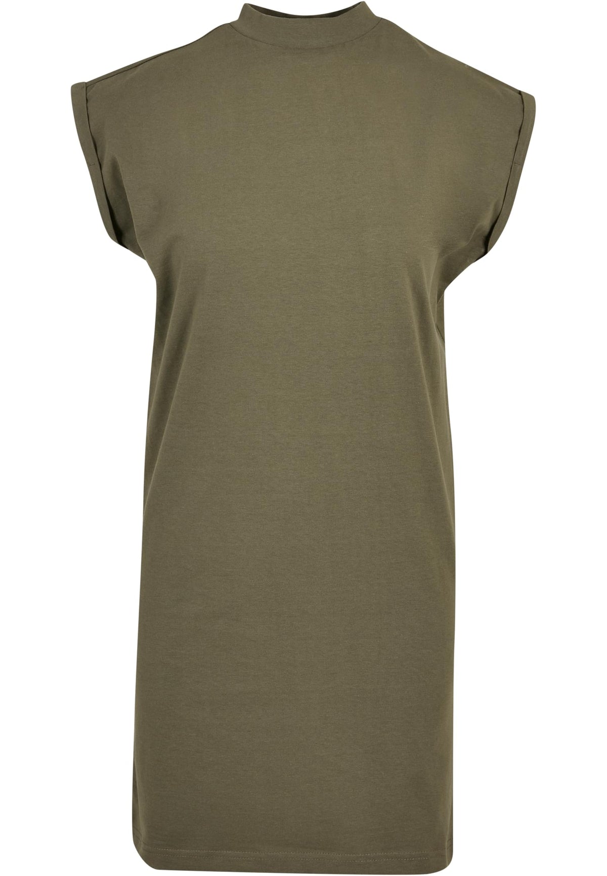 Robe femme col montant MF101 olive - vue de face