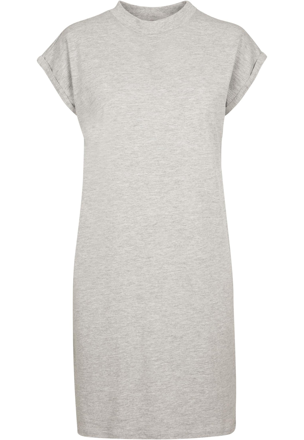 Robe femme col montant MF101 gris chiné - vue de face