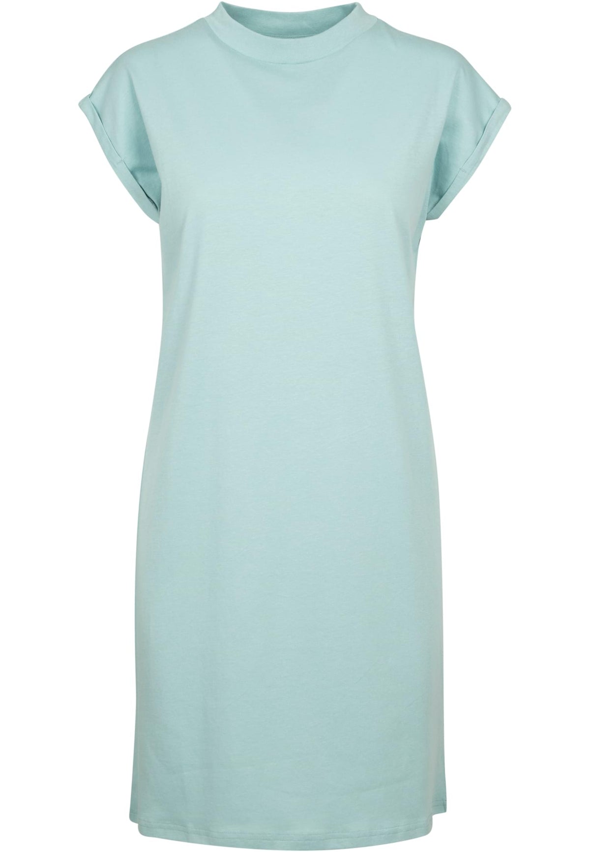 Robe femme col montant MF101 bleu glacier - vue de face