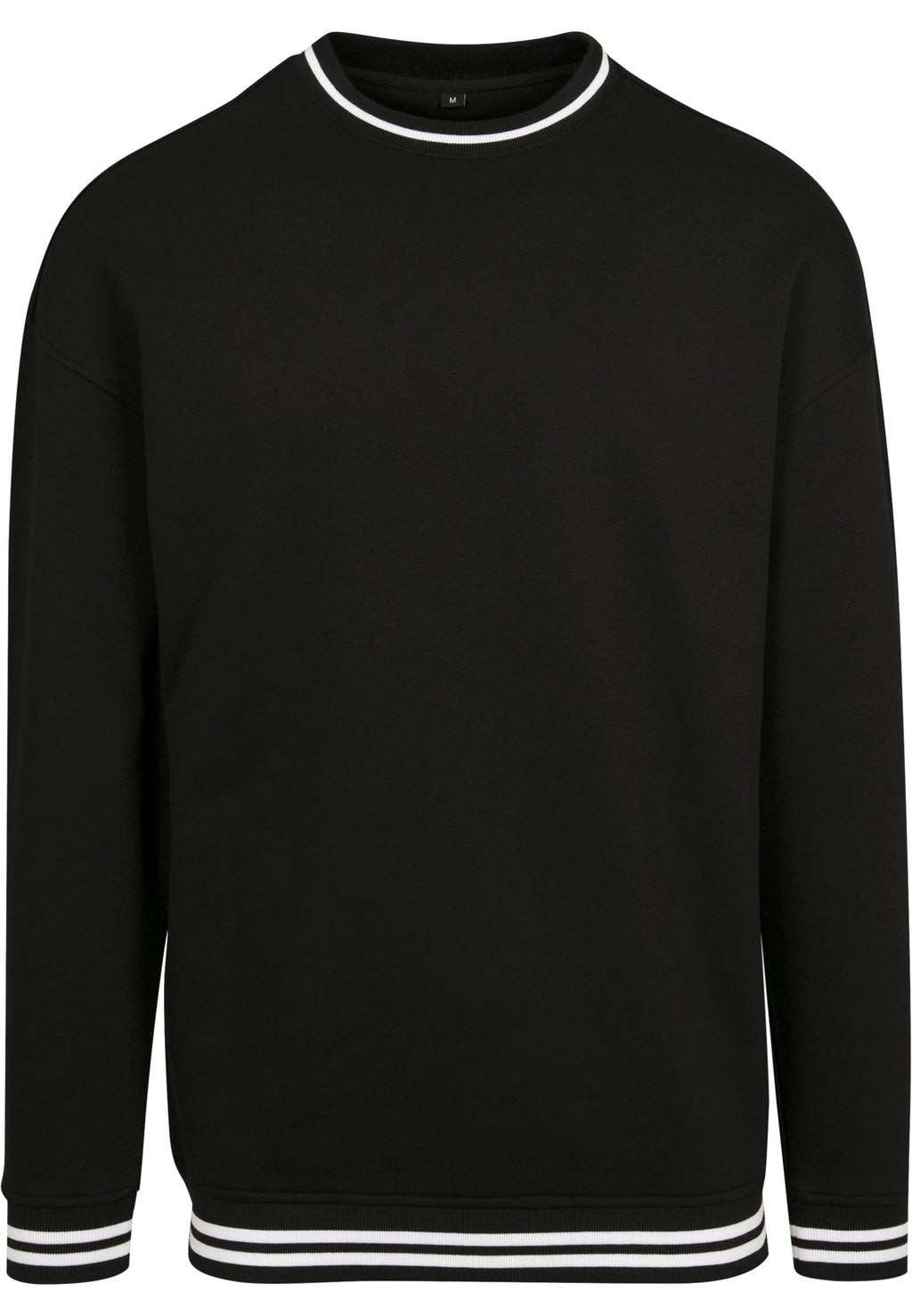 Sweat college BY104 noir et blanc - vue de face