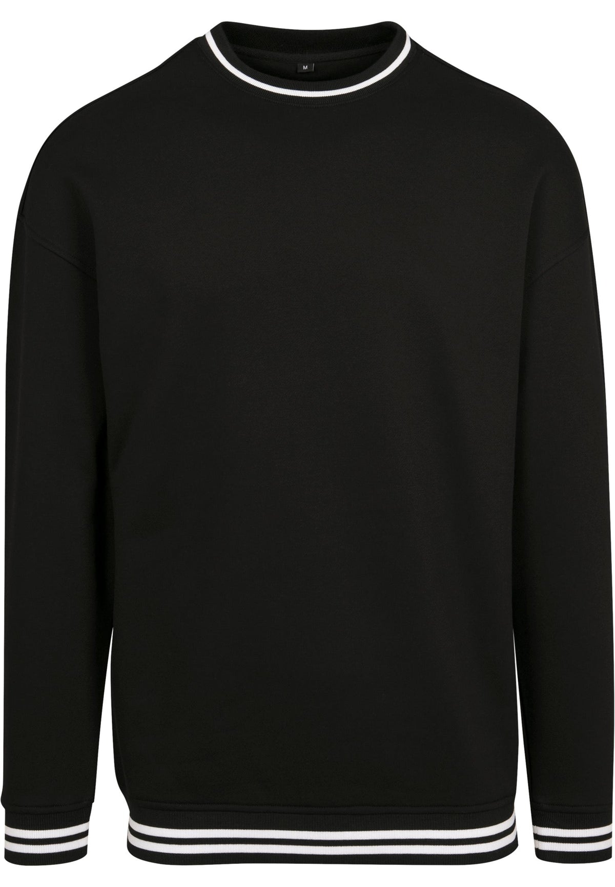 Sweat college BY104 noir et blanc - vue de face