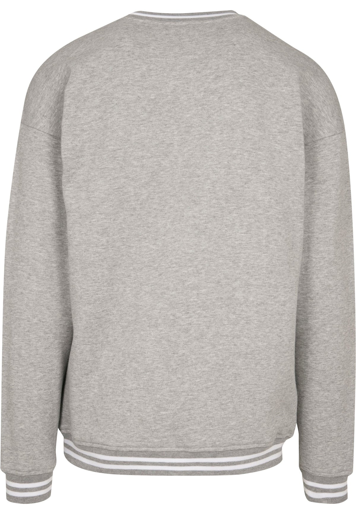 Sweat college BY104 gris chine et blanc - vue de dos