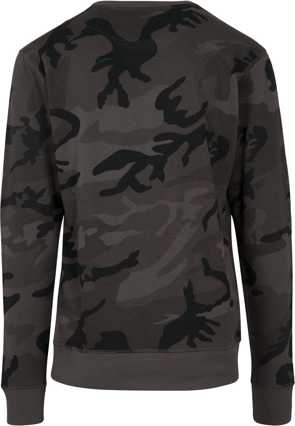 Sweat col rond camo BY110 camo fonce - vue de dos