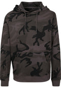 Sweat capuche camo BY111 camo fonce - vue de face