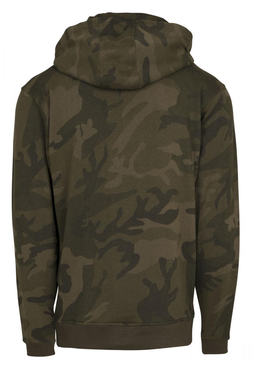 Sweat capuche camo BY111 camo olive - vue de dos