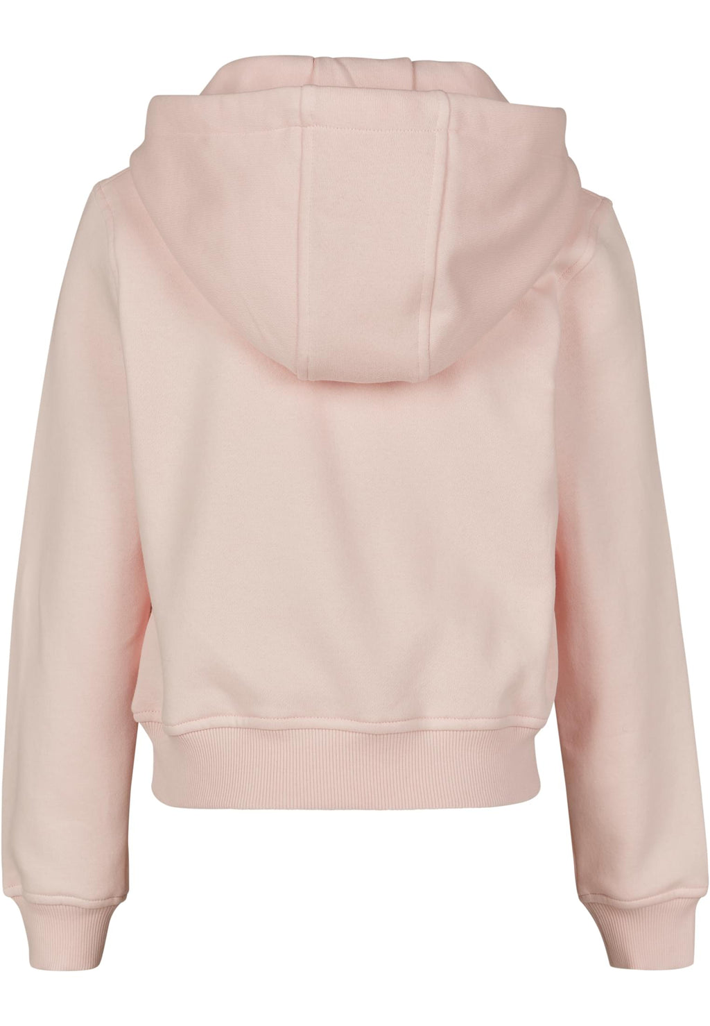 Sweat a capuche court fille BY113 rose - vue de dos