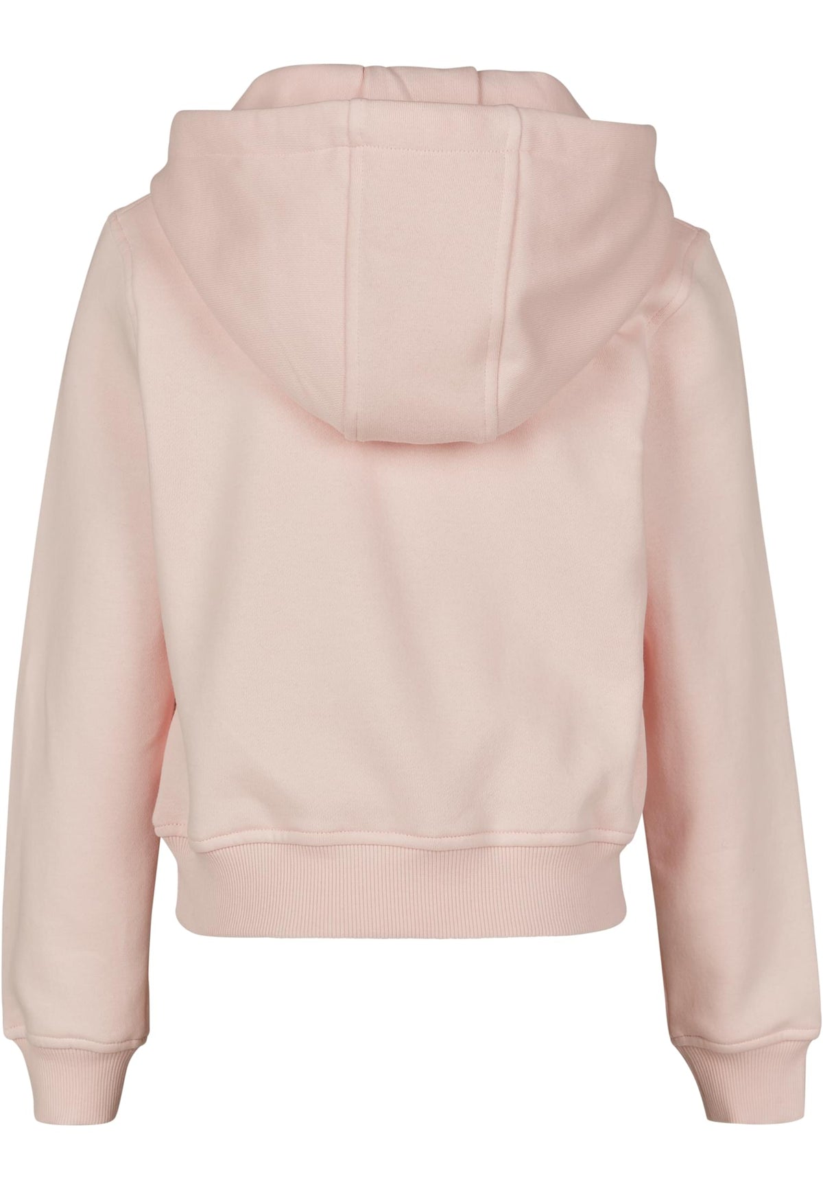 Sweat a capuche court fille BY113 rose - vue de dos