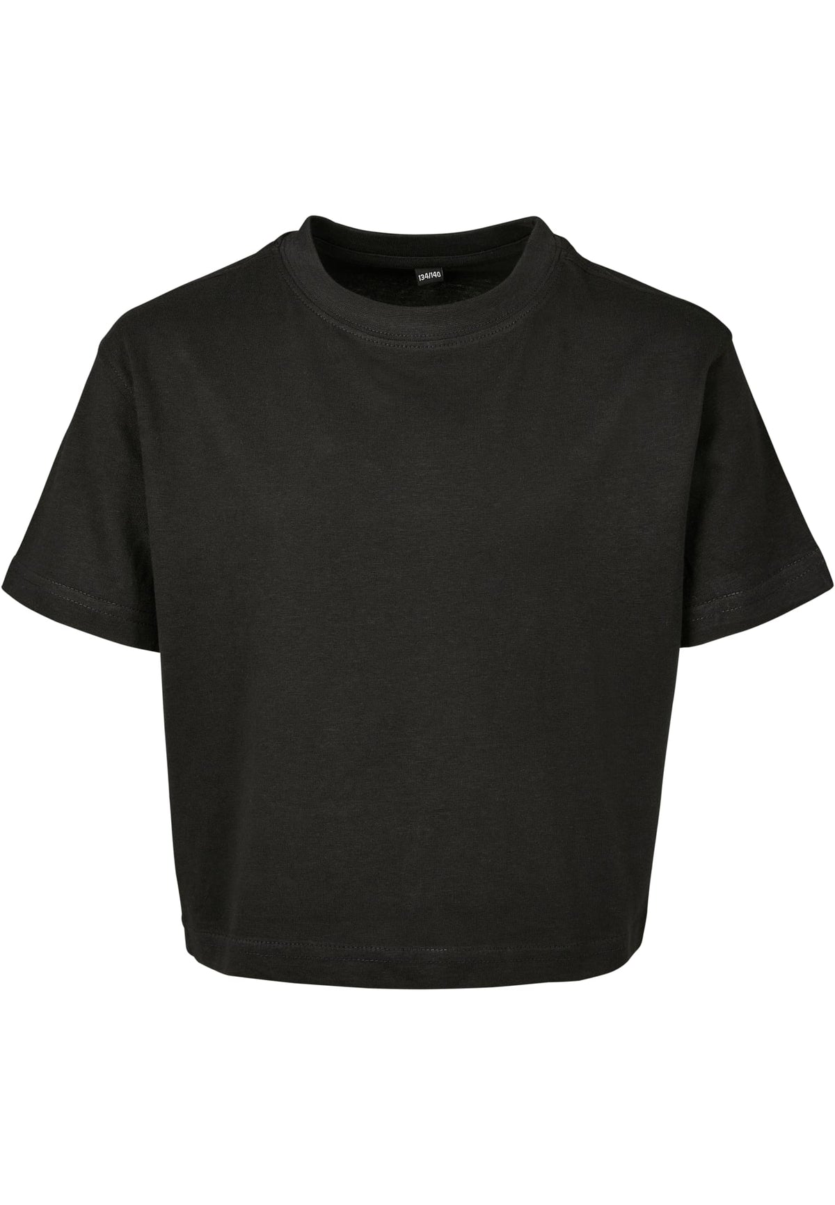 T-shirt court fille BY114 noir - vue de face