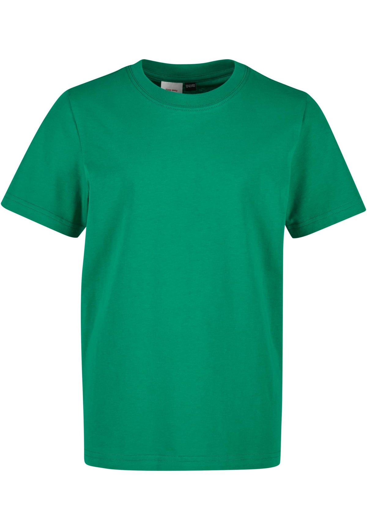 T-shirt enfant BY116 vert retro - vue de face