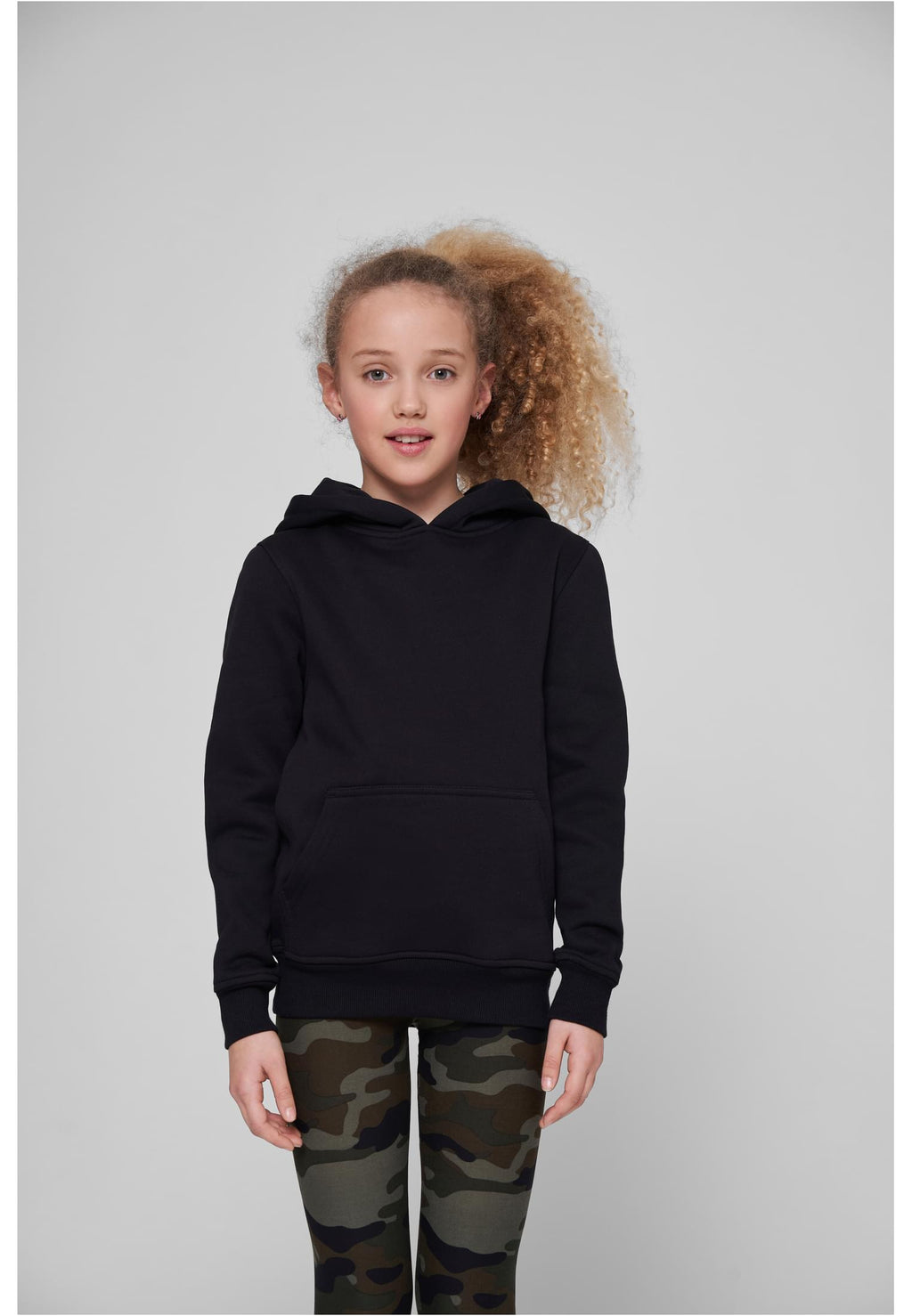 Sweat capuche enfant BY117 noir - porte