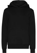 Sweat capuche enfant BY117 noir - vue de face