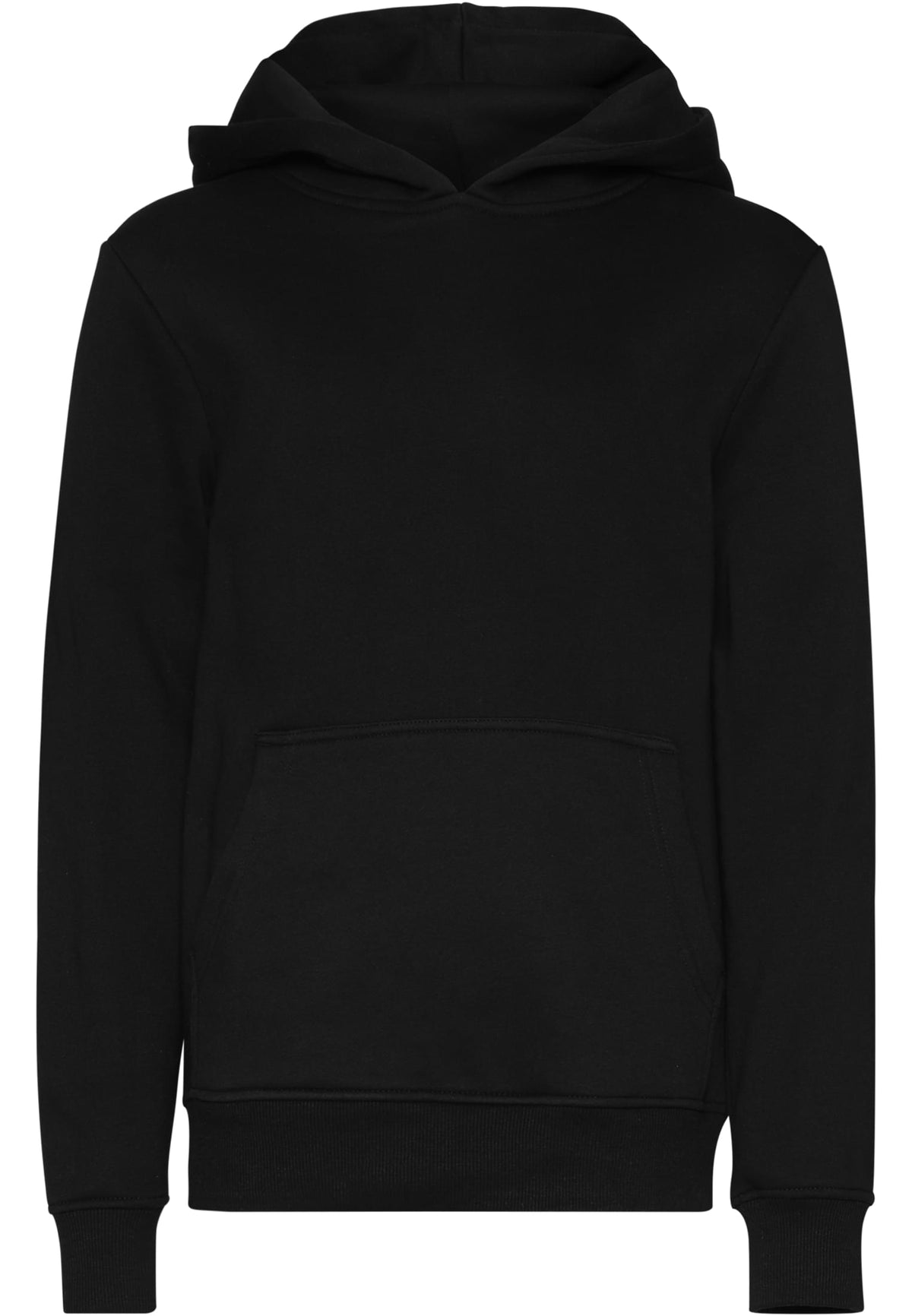 Sweat capuche enfant BY117 noir - vue de face