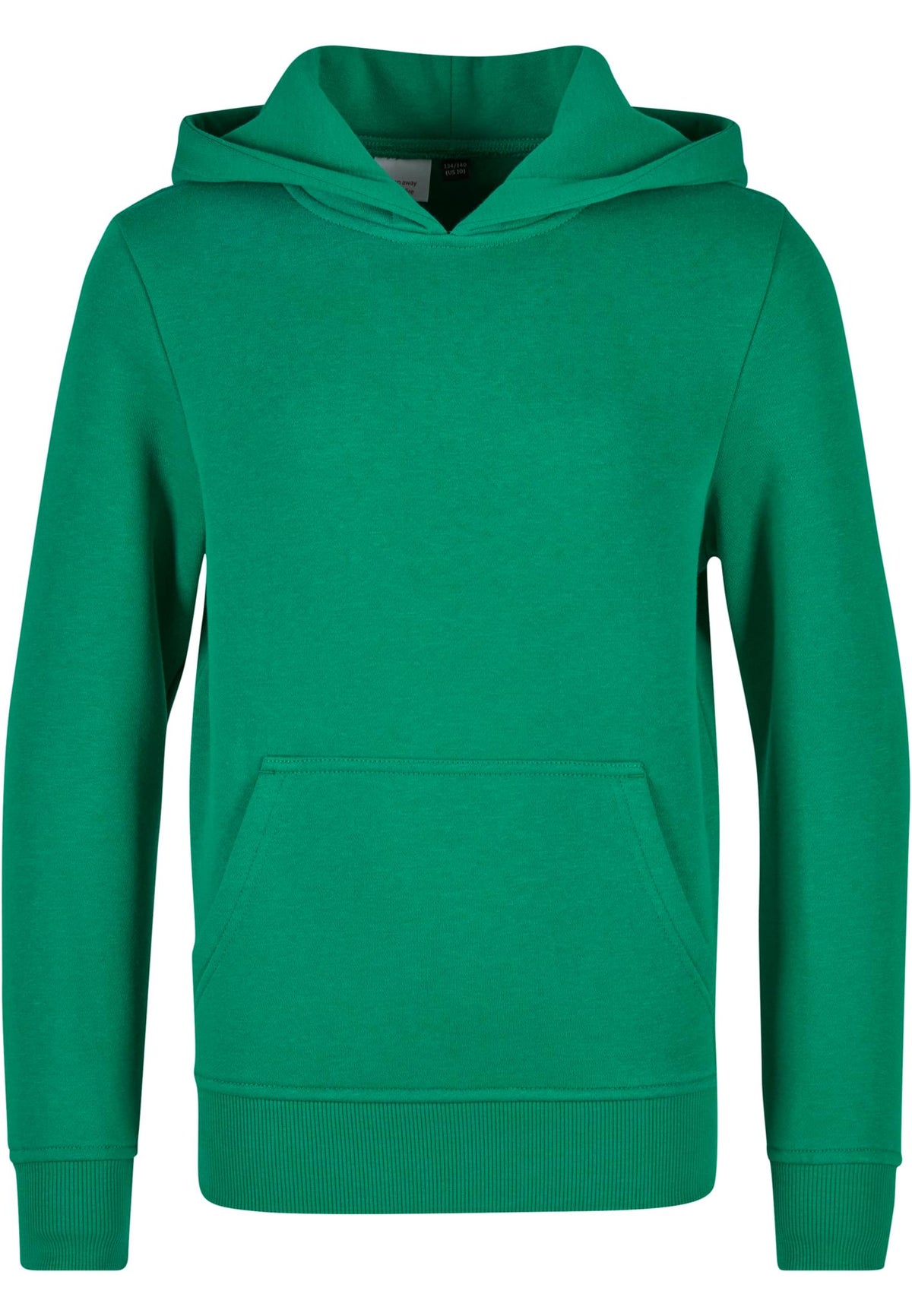 Sweat capuche enfant BY117 vert - vue de face