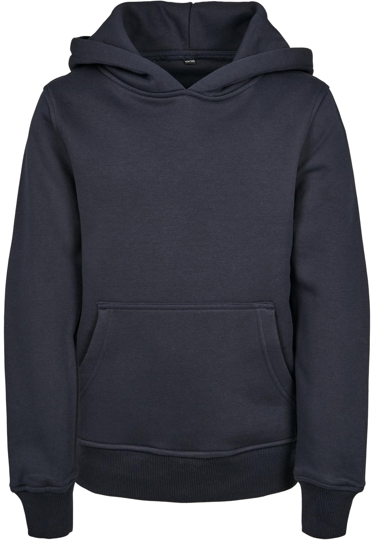 Sweat capuche enfant BY117 marine - vue de face