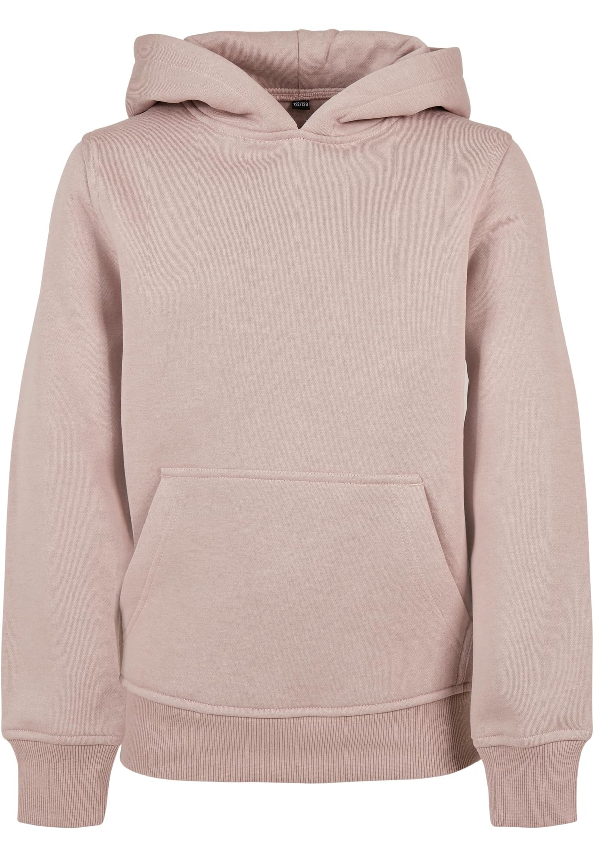 Sweat capuche enfant BY117 vieux rose - vue de face