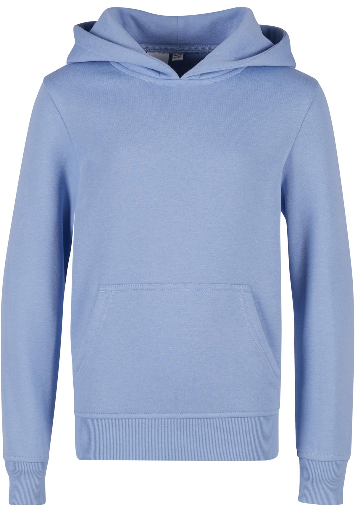 Sweat capuche enfant BY117 bleu poudre - vue de face