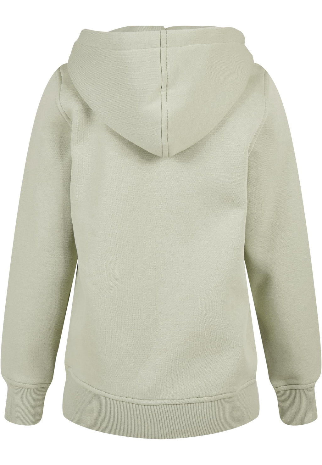 Sweat capuche enfant BY117 vert sauge - vue de dos