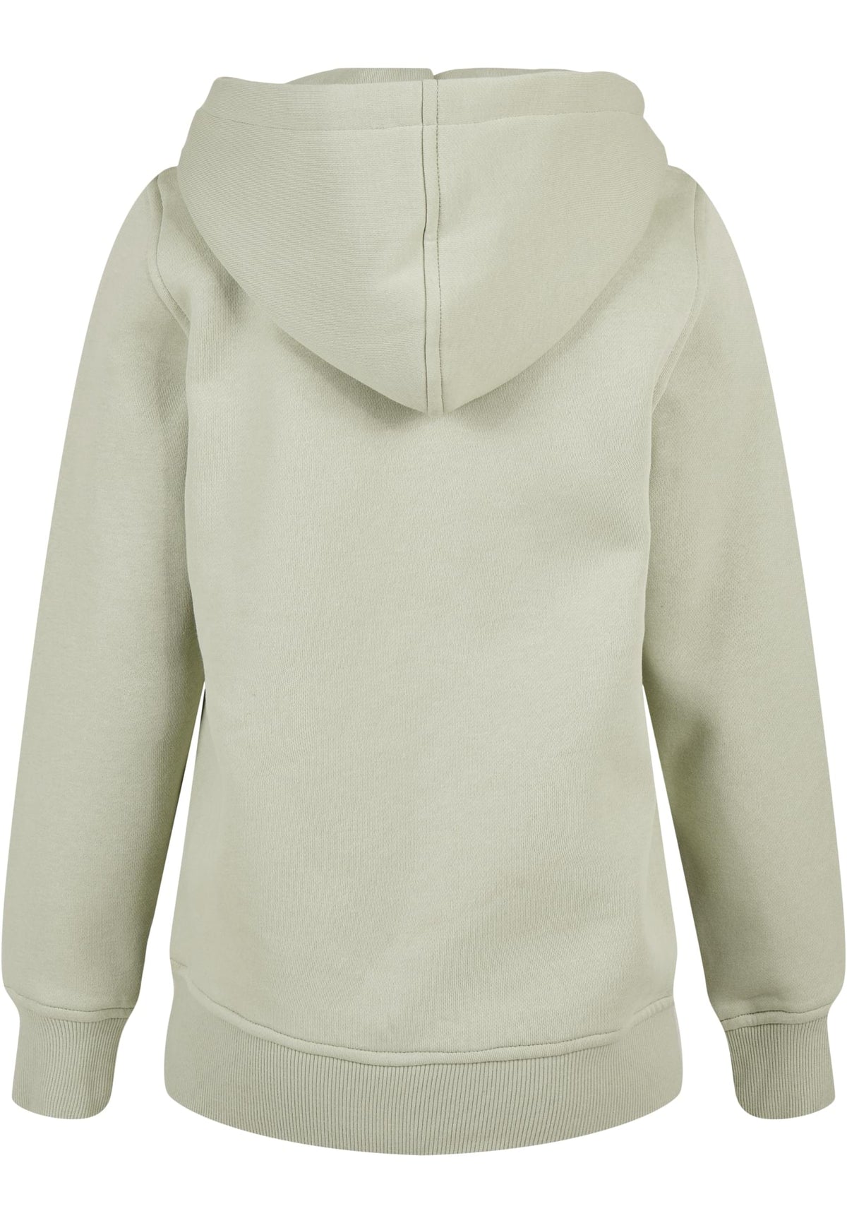 Sweat capuche enfant BY117 vert sauge - vue de dos