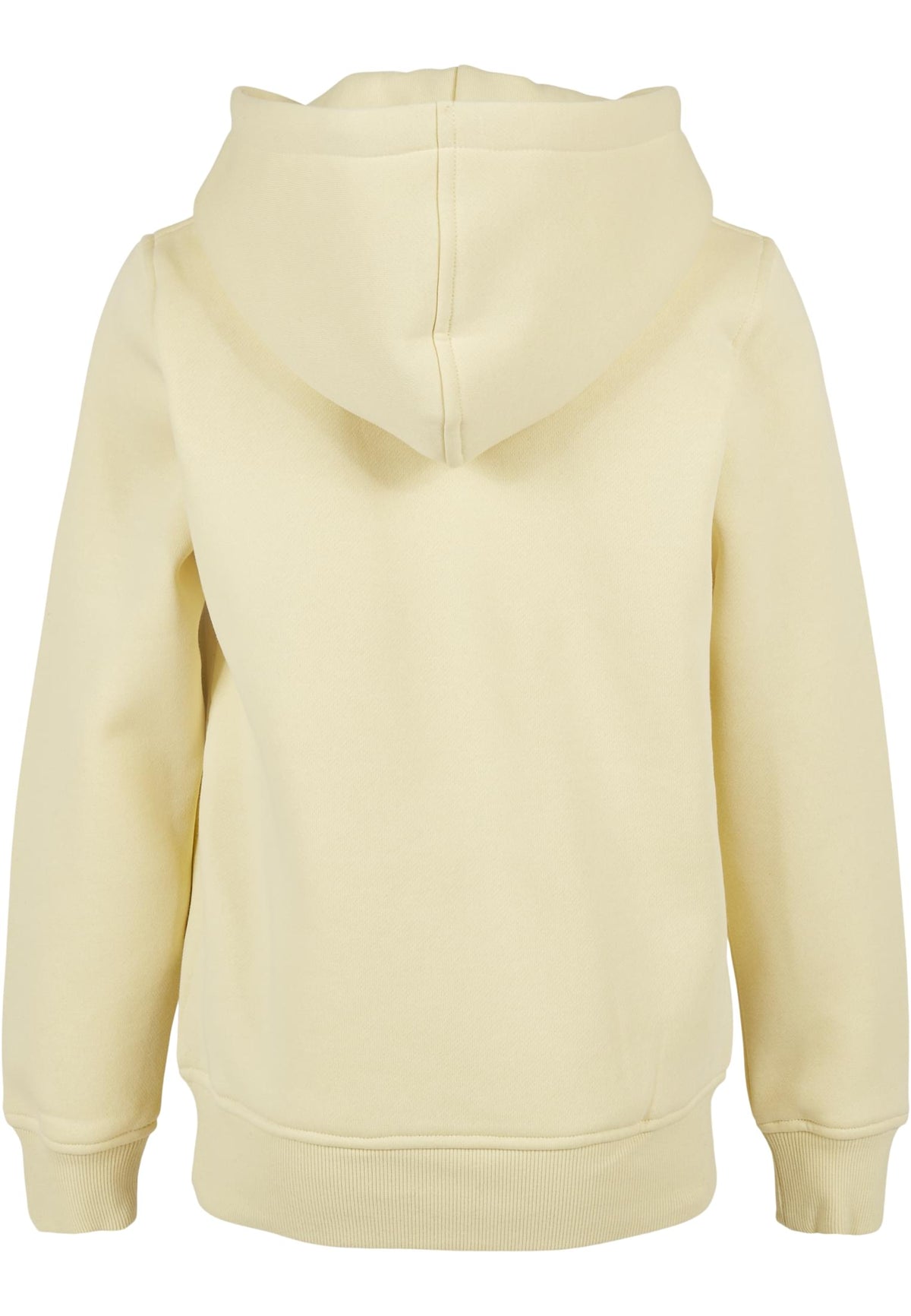 Sweat capuche enfant BY117 jaune pale - vue de dos