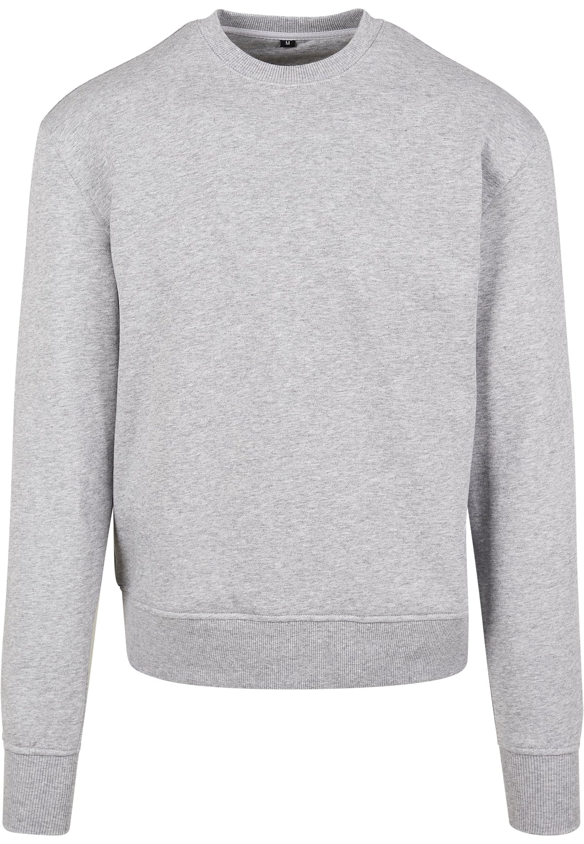 Sweat col rond Premium oversize BY120 gris chine - vue de face