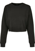 Sweat femme court MF131 noir - vue de face