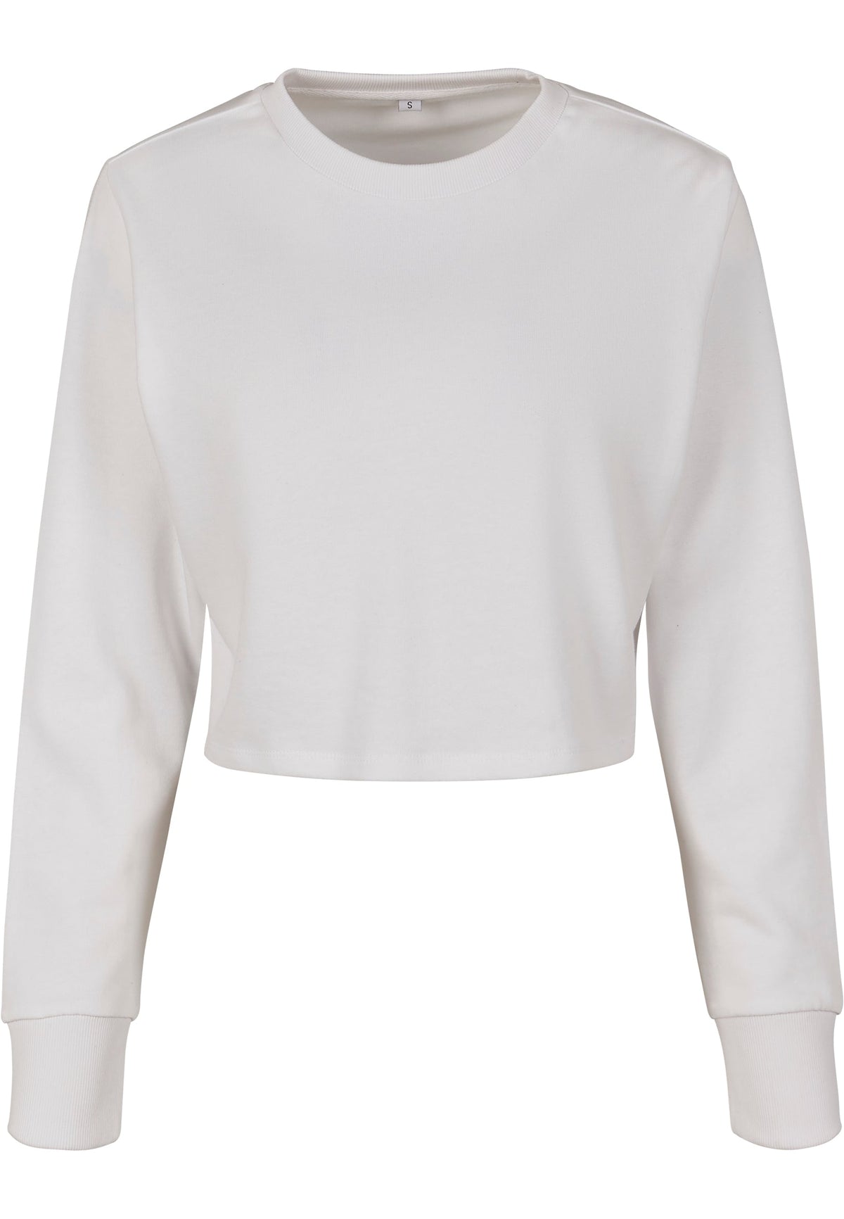 Sweat femme court MF131 blanc - vue de face