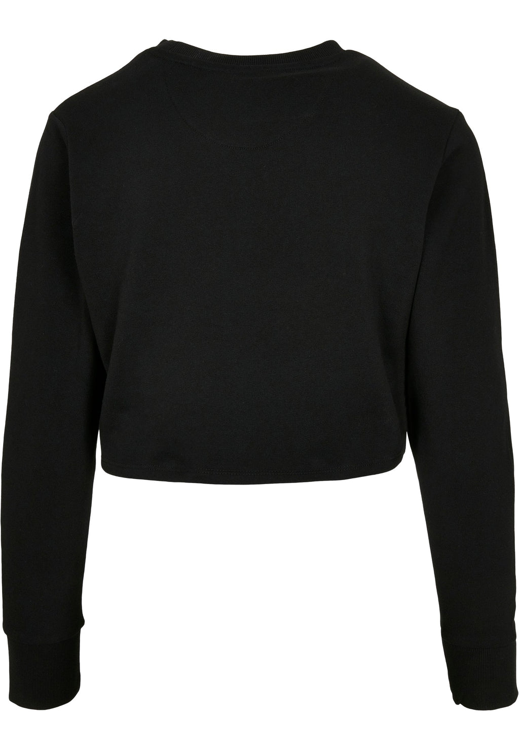 Sweat femme court MF131 noir - vue de dos