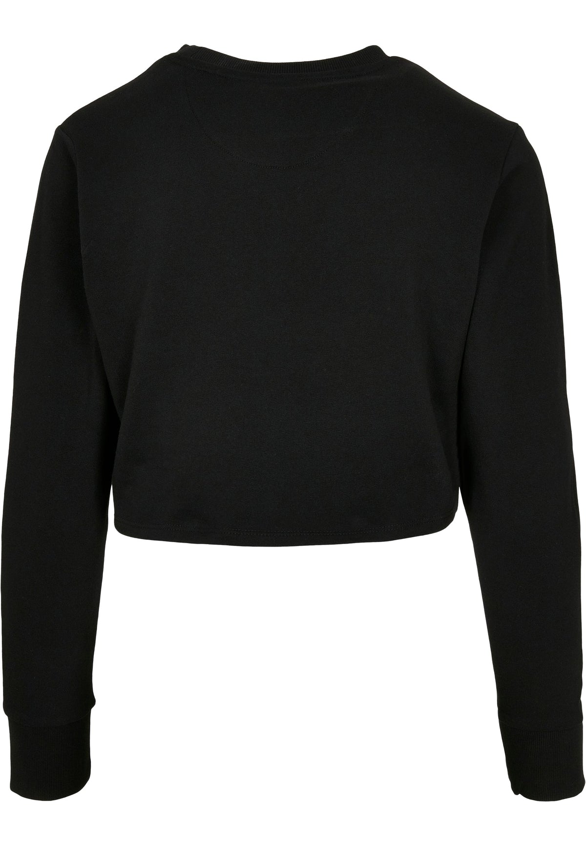 Sweat femme court MF131 noir - vue de dos