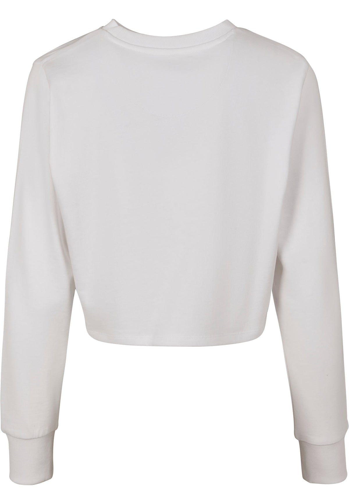 Sweat femme court MF131 blanc - vue de dos