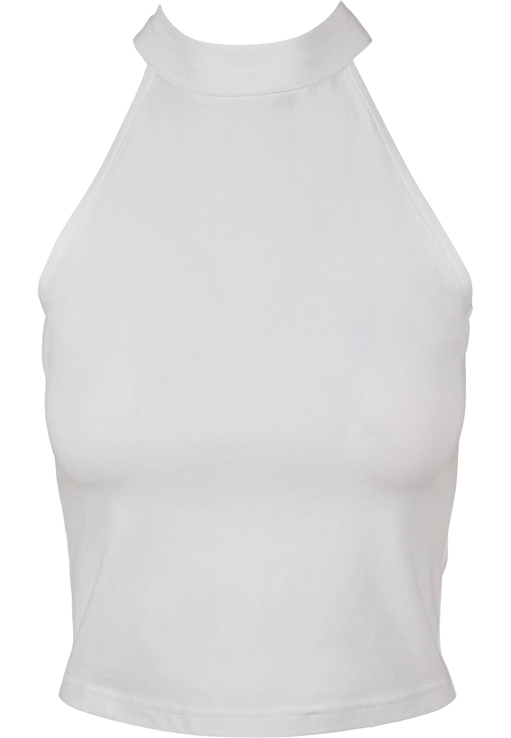 Top court femme col roulé MF134 blanc - vue de face