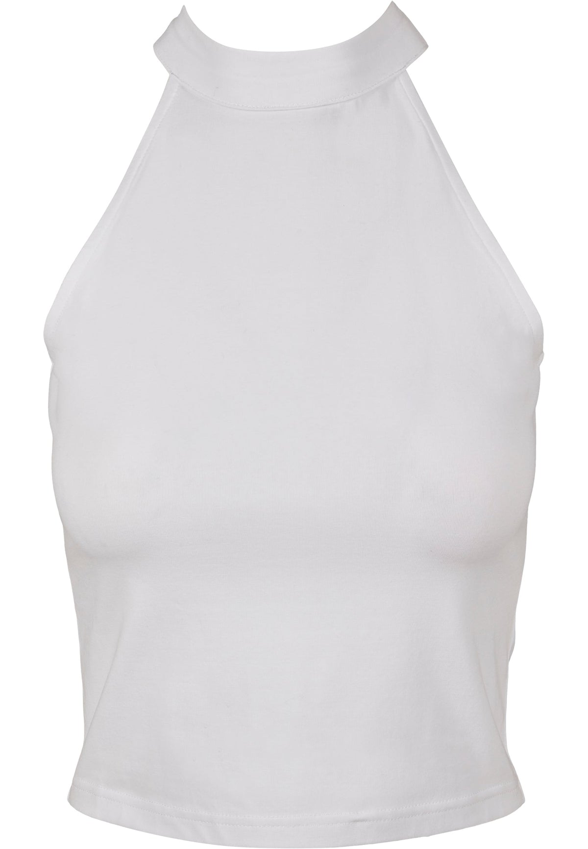 Top court femme col roulé MF134 blanc - vue de face