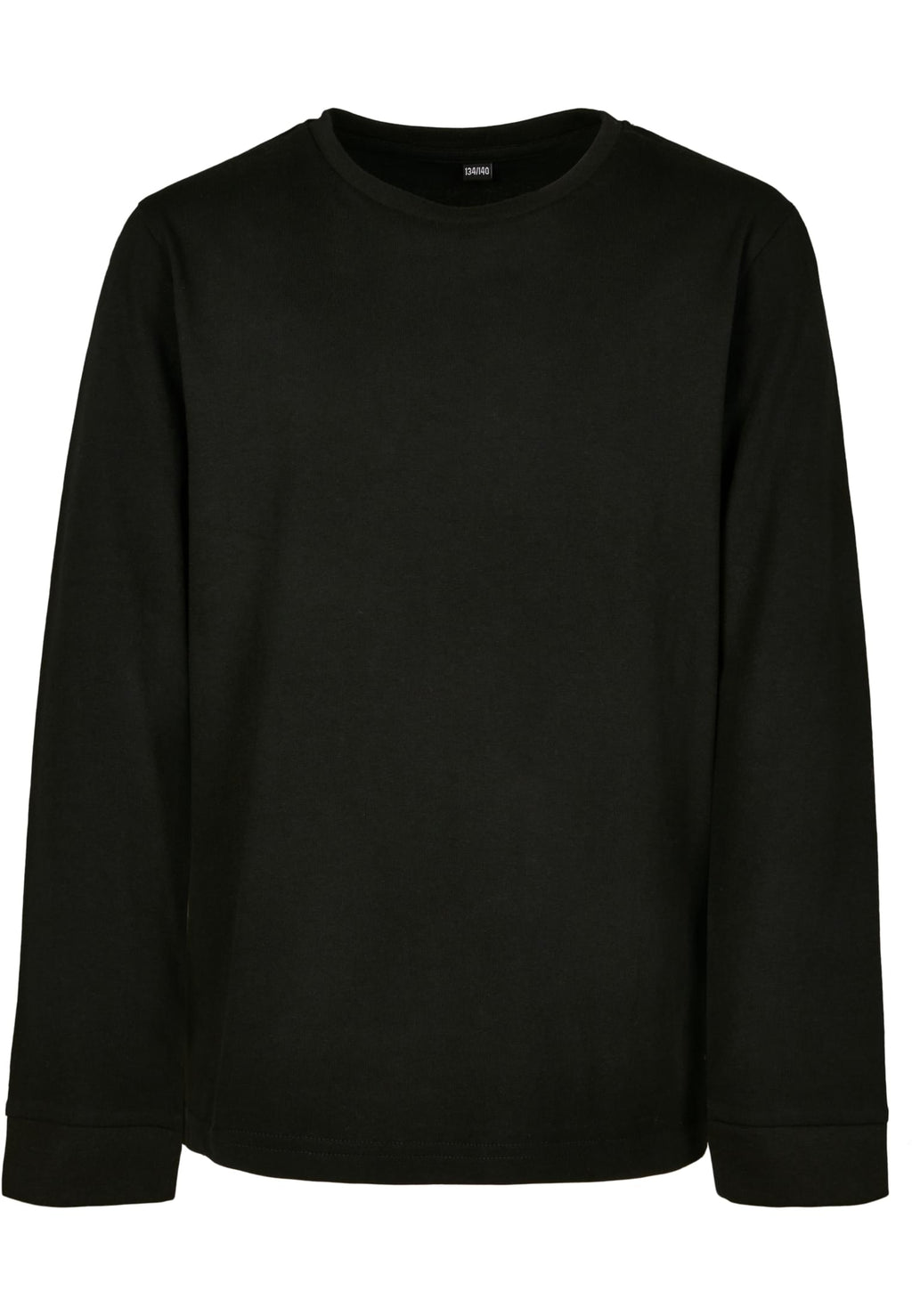 T-shirt manches longues enfant BY135 noir - vue de face