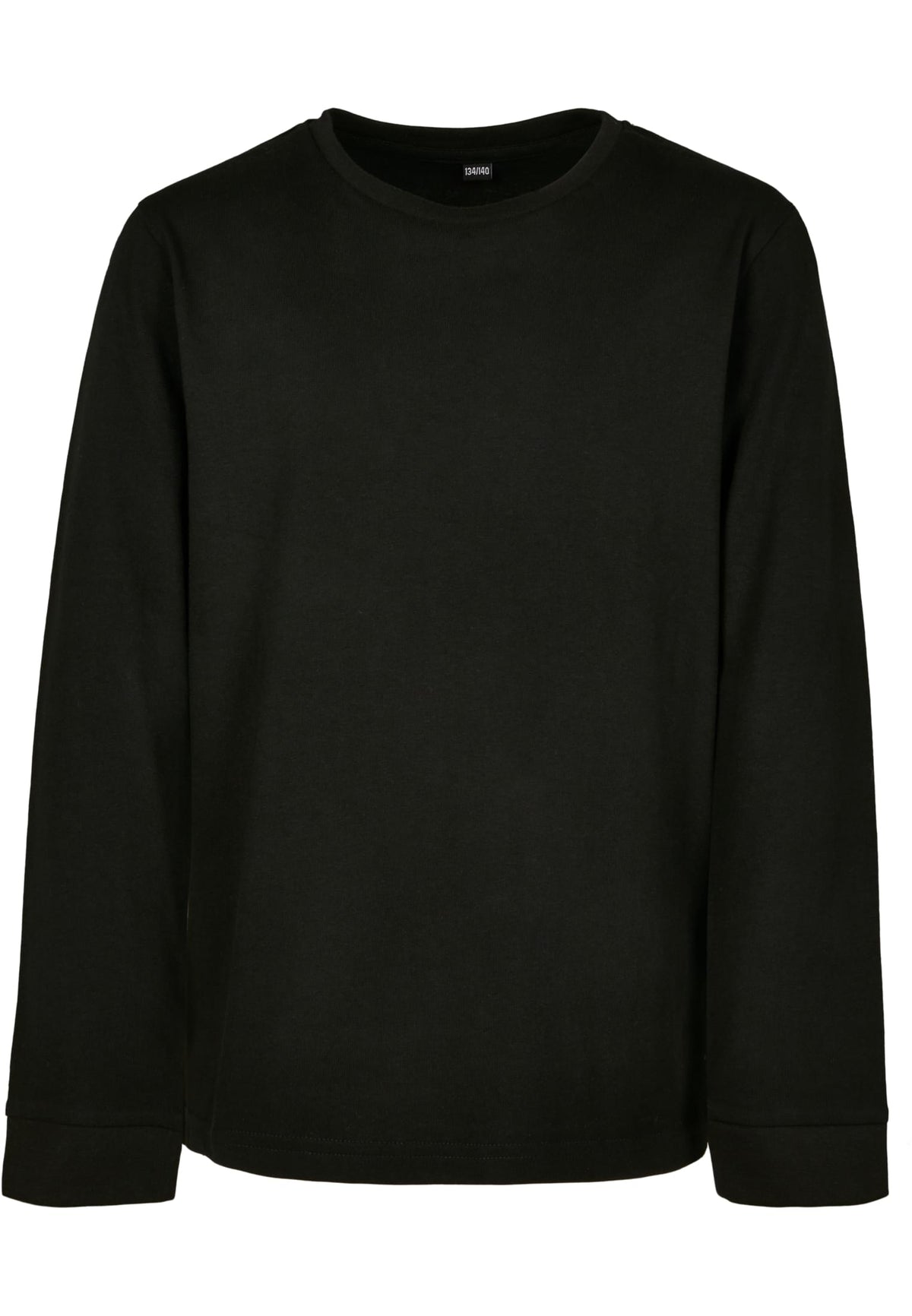 T-shirt manches longues enfant BY135 noir - vue de face