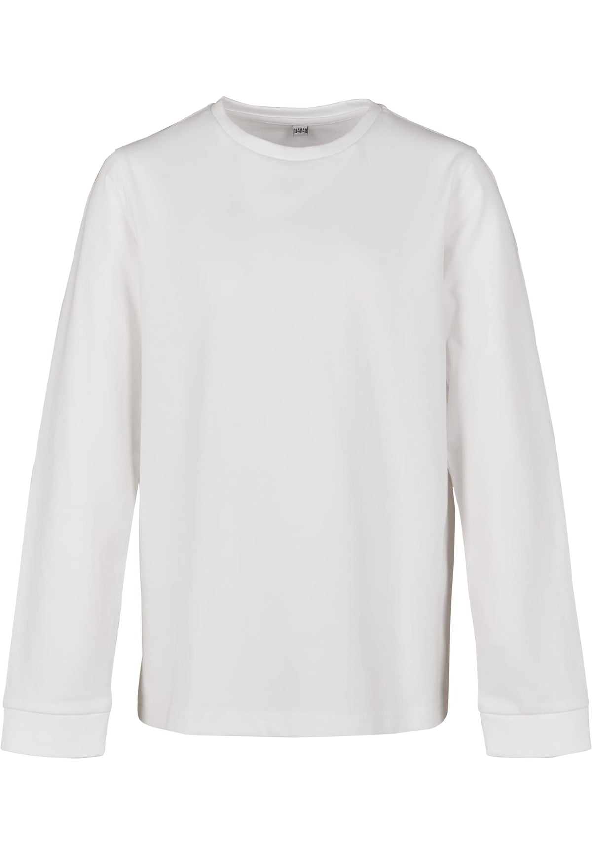 T-shirt manches longues enfant BY135 blanc - vue de face