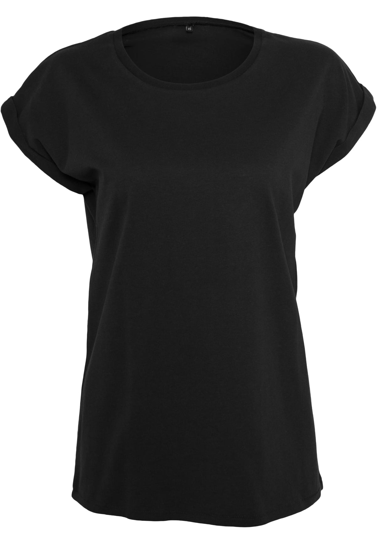 T-shirt femme bio MF138 noir - vue de face