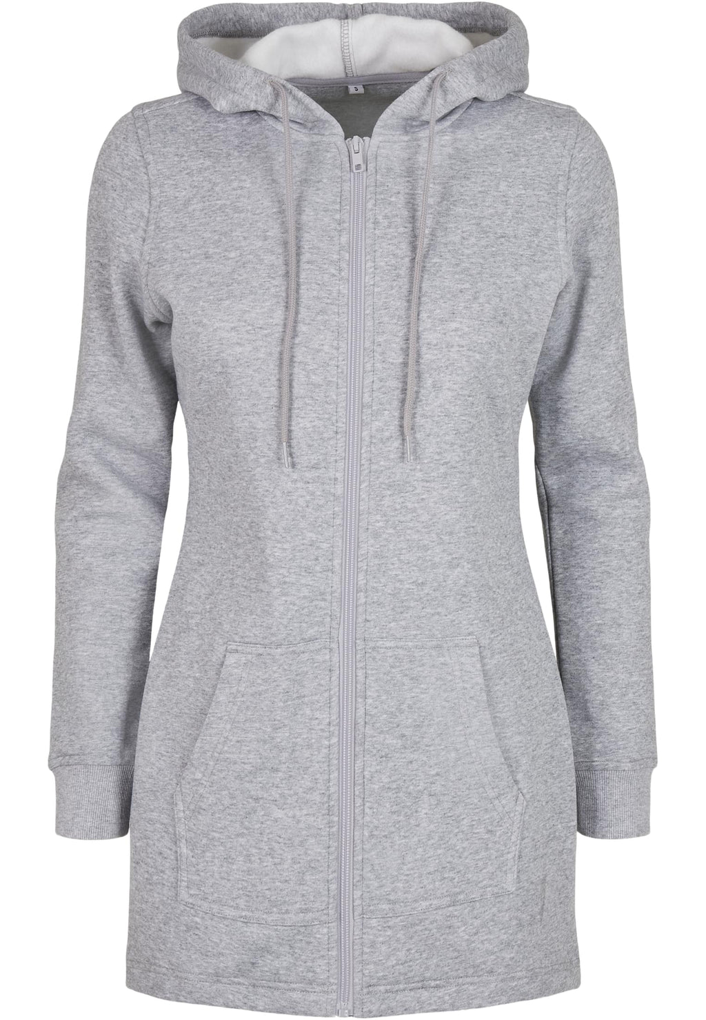 Parka sweat femme MF148 gris chiné - vue de face